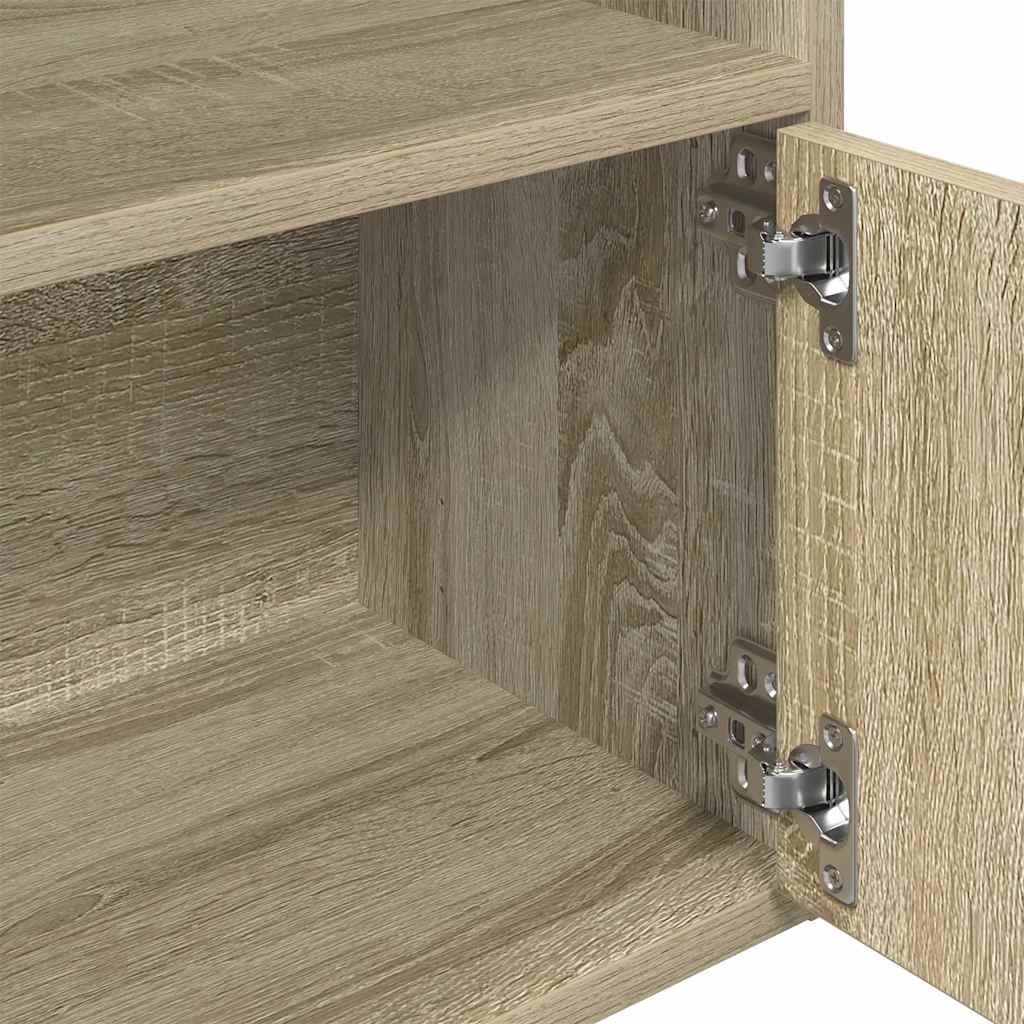 Bookcase Sonoma Oak 31x24x127 cm Engineered Wood